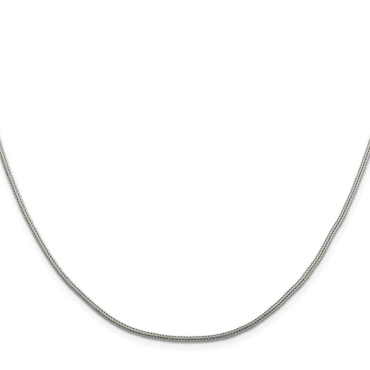 Sterling Silver 1.25mm Diamond-cut Round Franco ChainQFR125