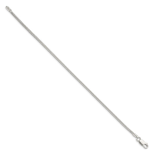Sterling Silver 2mm Diamond-cut Round Franco Chain QFR200-8
