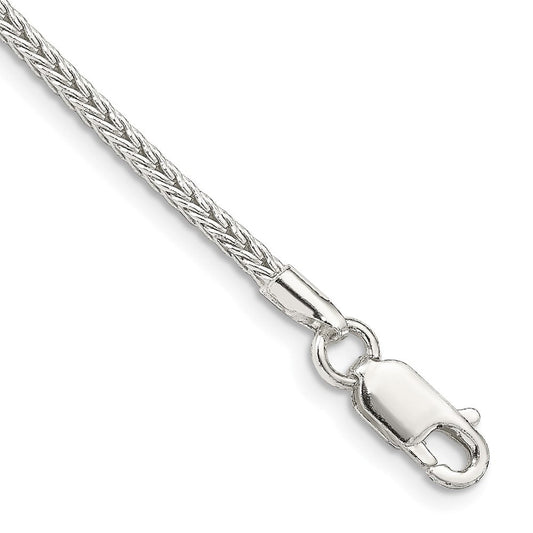 Sterling Silver 2mm Diamond-cut Round Franco Chain QFR200-8
