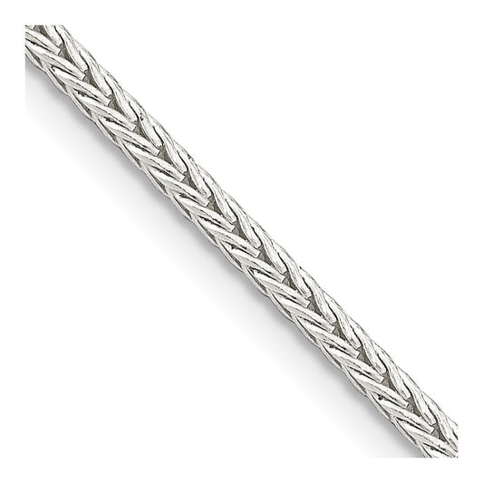 Sterling Silver 2mm Diamond-cut Round Franco ChainQFR200