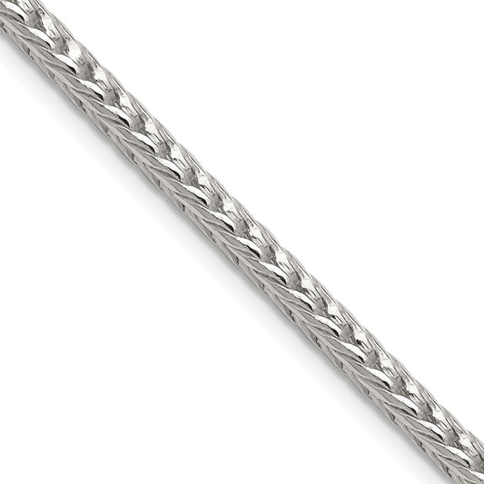 Sterling Silver 3.4mm Diamond-cut Round Franco ChainQFR320