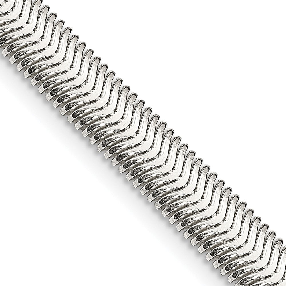 Sterling Silver 6.25mm Flat Oval Snake ChainQFS10