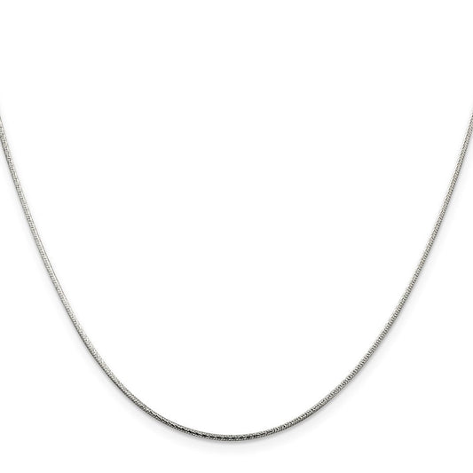Sterling Silver 1.25mm Diamond-cut Snake ChainQFS16