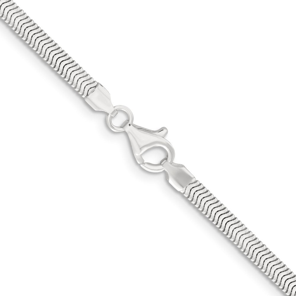 Sterling Silver 3.3mm Flat Oval Snake ChainQFS22