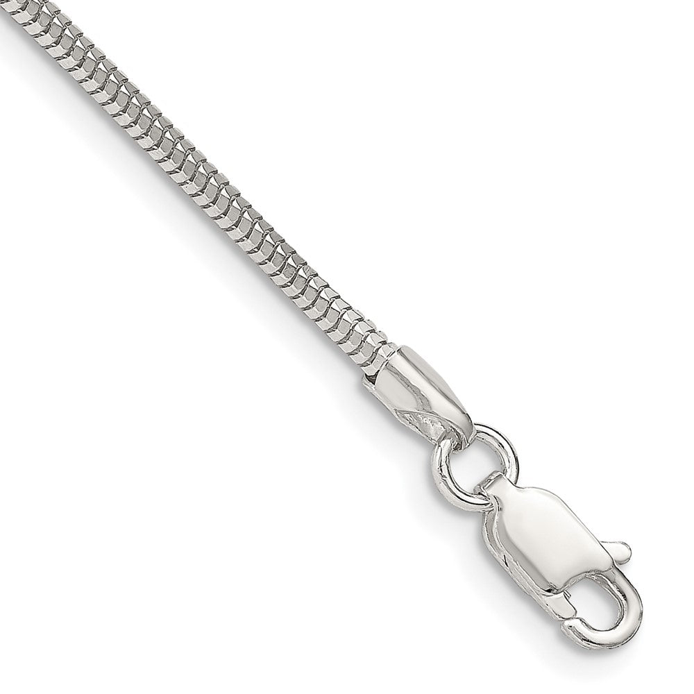 Sterling Silver 2mm Diamond-cut Snake Chain QFS3-8