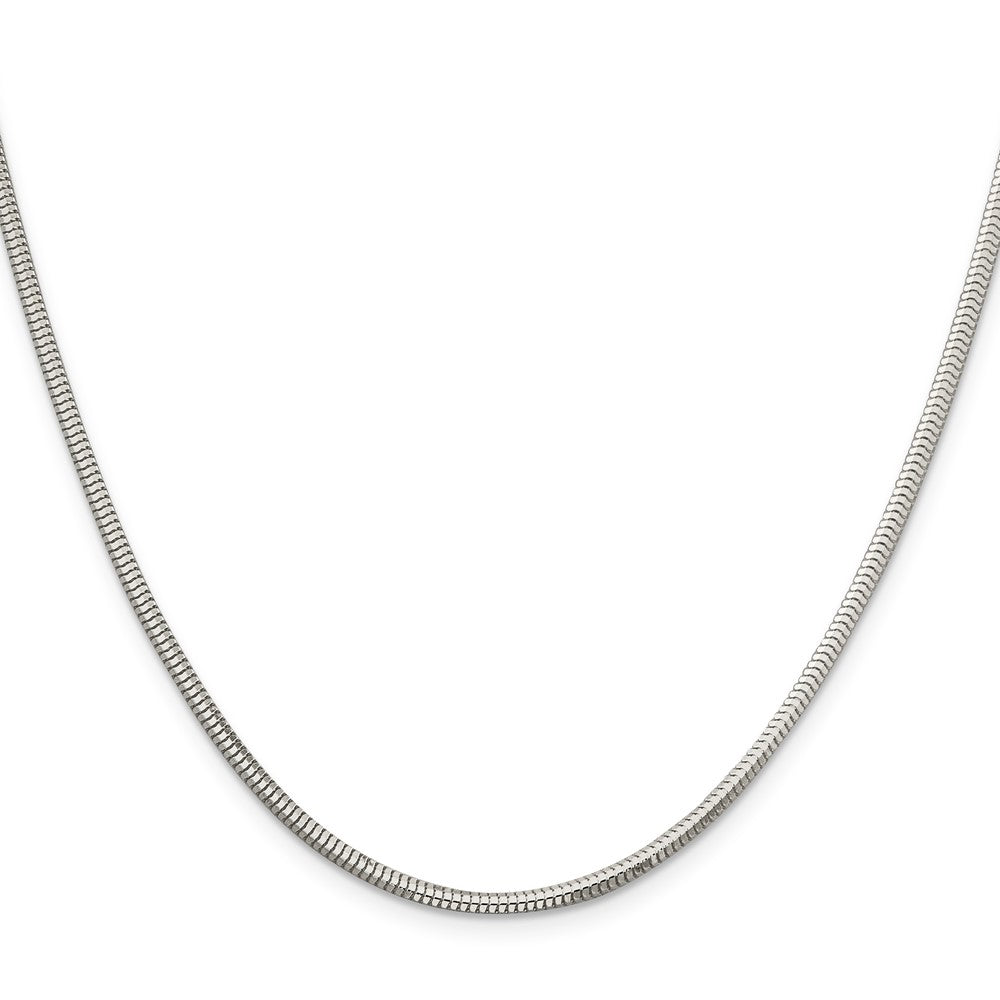 Sterling Silver 2.5mm Diamond-cut Snake ChainQFS4