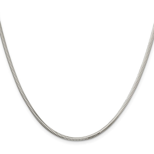 Sterling Silver 2.5mm Diamond-cut Snake ChainQFS4