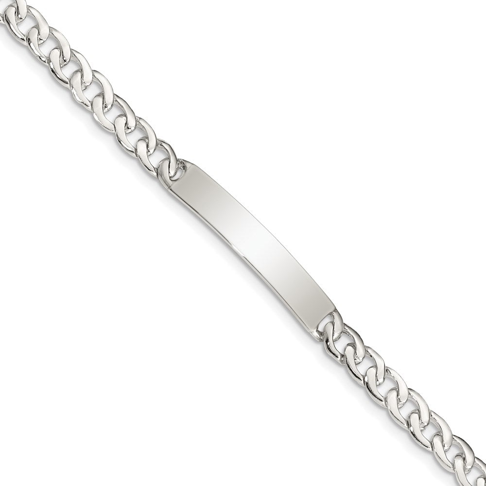 Sterling Silver Baby ID Curb Link Bracelet QG1145-7.25