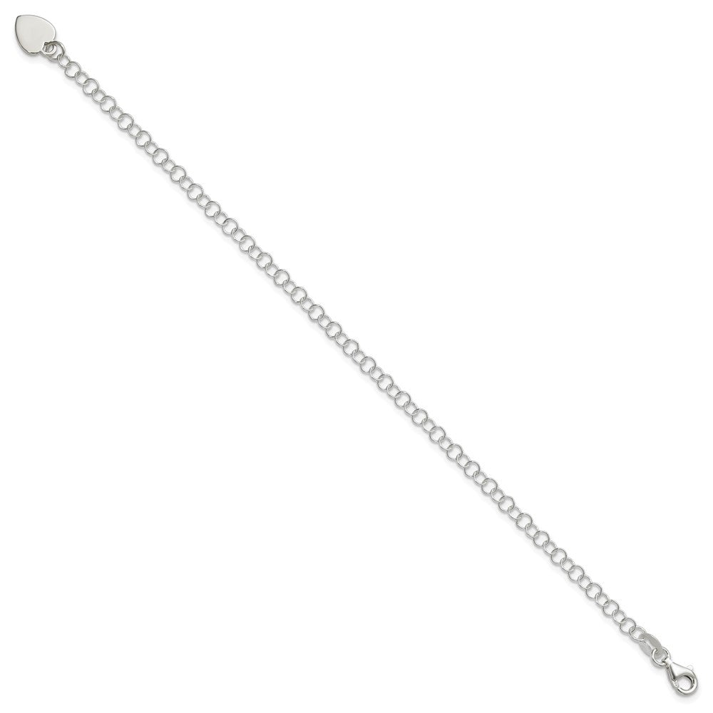 Sterling Silver Round Link Bracelet QG1450-7.25