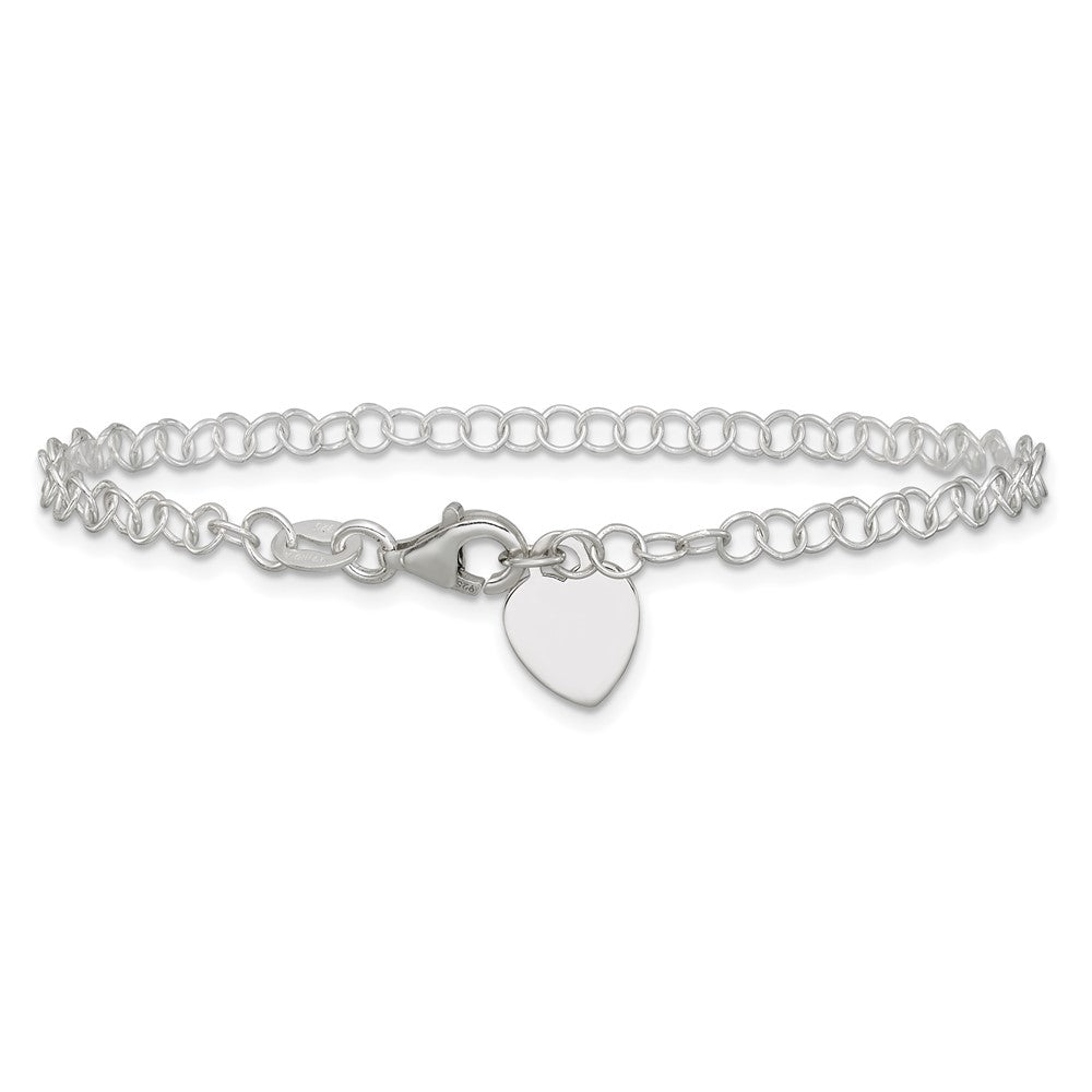 Sterling Silver Round Link Bracelet QG1450-7.25