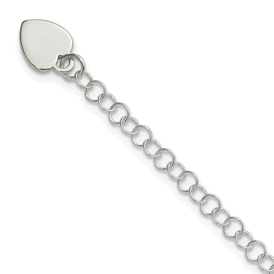 Sterling Silver Round Link Bracelet QG1450-7.25