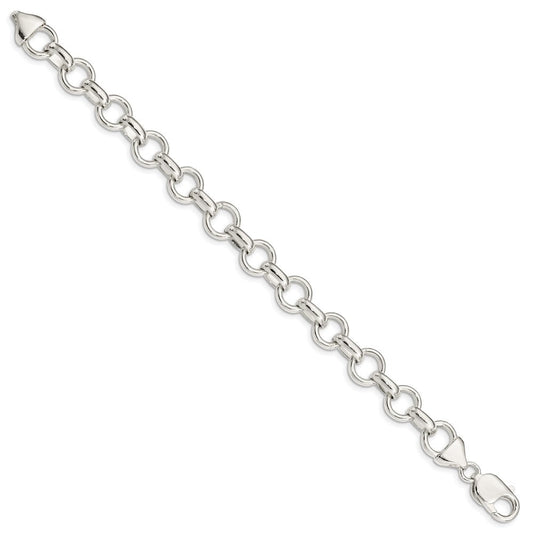 Sterling Silver Link Bracelet QG1534-7.25