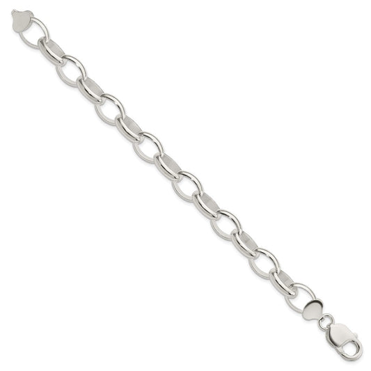 Sterling Silver Rolo Bracelet QG1536-7.5