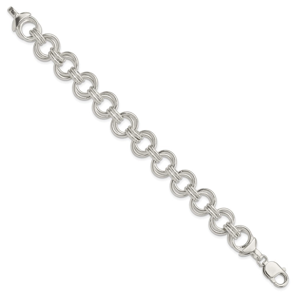Sterling Silver Fancy Link Bracelet QG1556-7.5