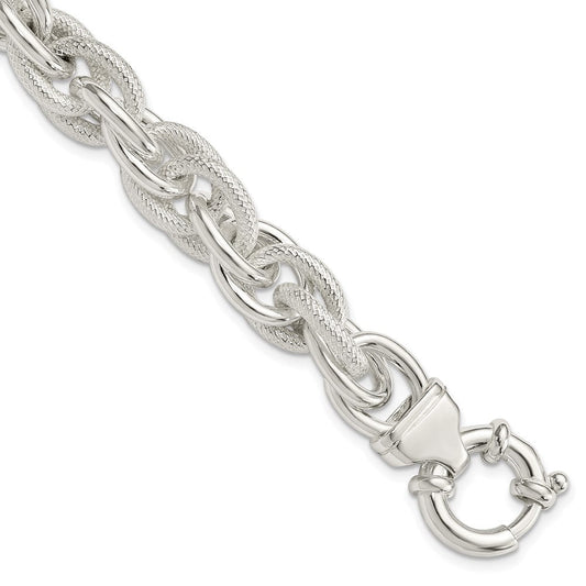Sterling Silver Fancy Link Bracelet QG1559-7.75