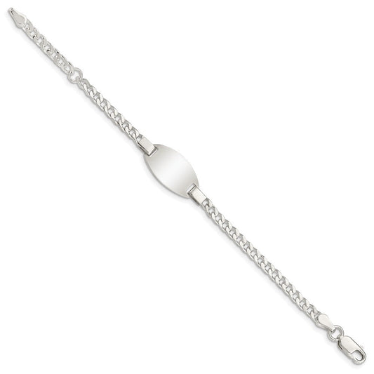 Sterling Silver Childrens 5in Plus 1in Ext ID Bracelet QG1652