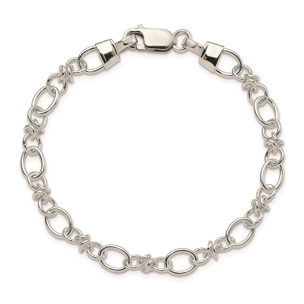 Sterling Silver Fancy Bracelet QG2197-7.5