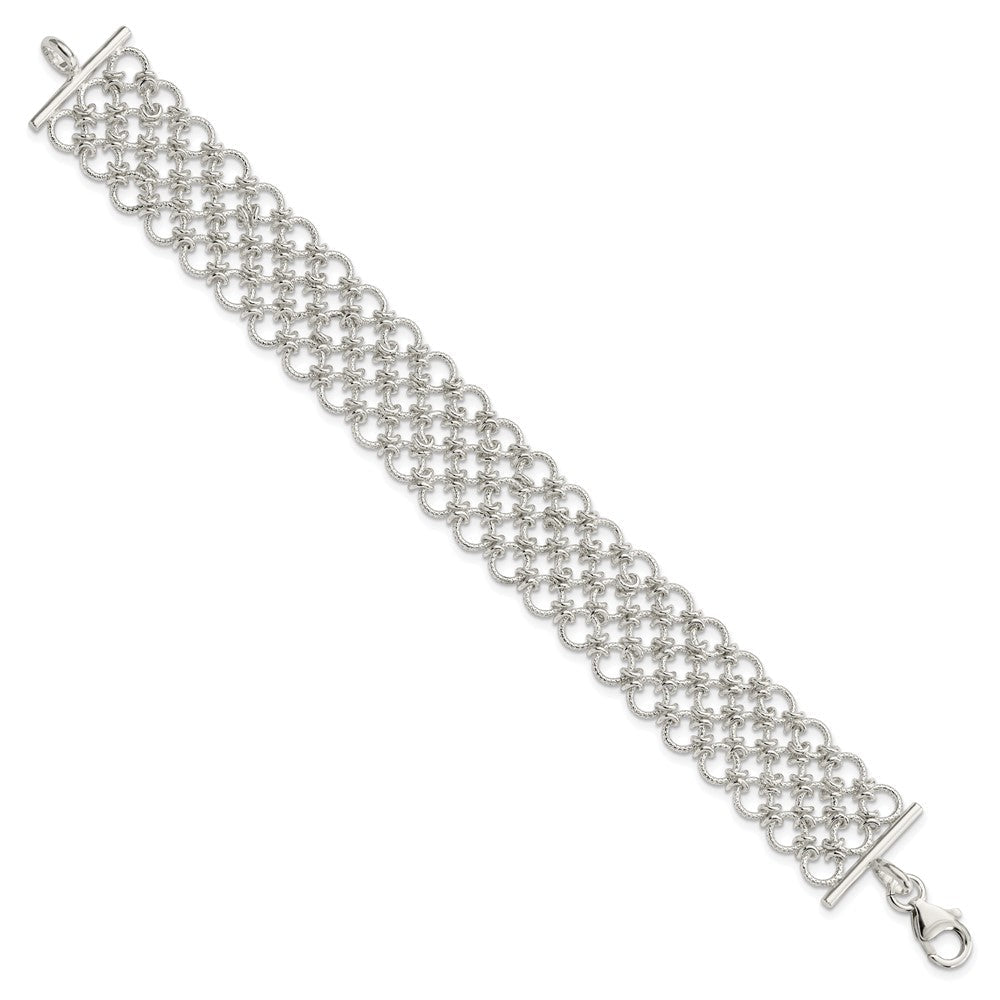 Sterling Silver Multi-Link Bracelet QG2294-7.5