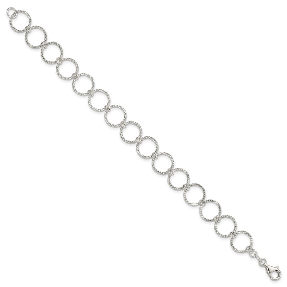 Sterling Silver Fancy Bracelet QG2297-7.5