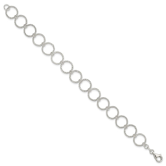 Sterling Silver Fancy Bracelet QG2297-7.5
