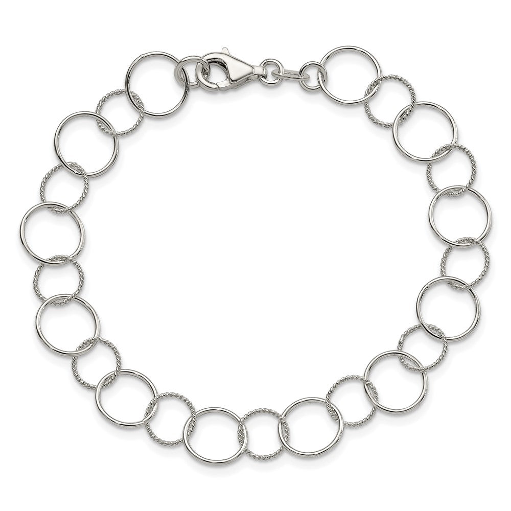 Sterling Silver Fancy Bracelet QG2301-7.5