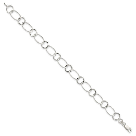 Sterling Silver Fancy Bracelet QG2331-7.5