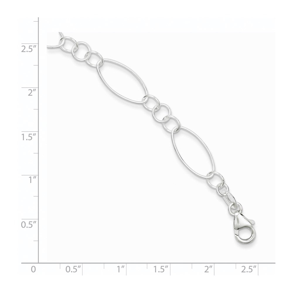 Sterling Silver Fancy Bracelet QG2337-7.5
