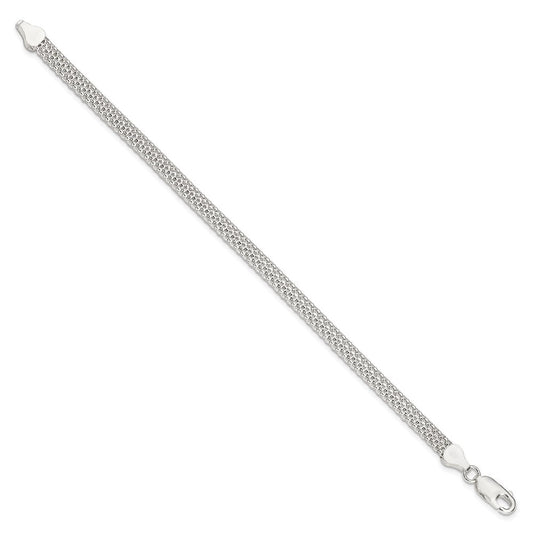 Sterling Silver 5mm Mesh Bracelet QG2569-7
