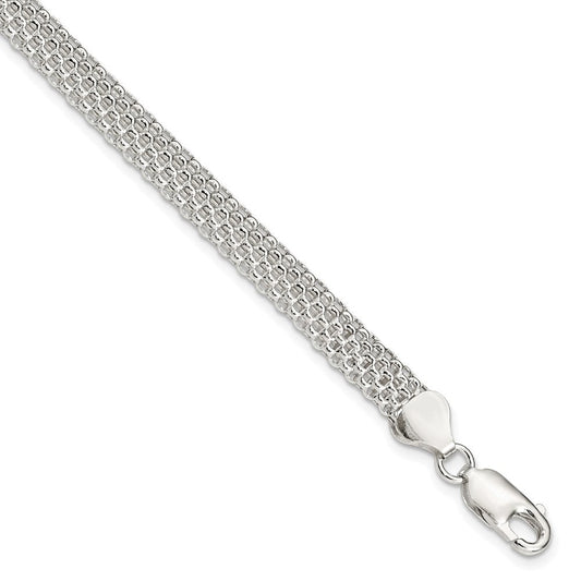 Sterling Silver 6mm Mesh Bracelet QG2570-7