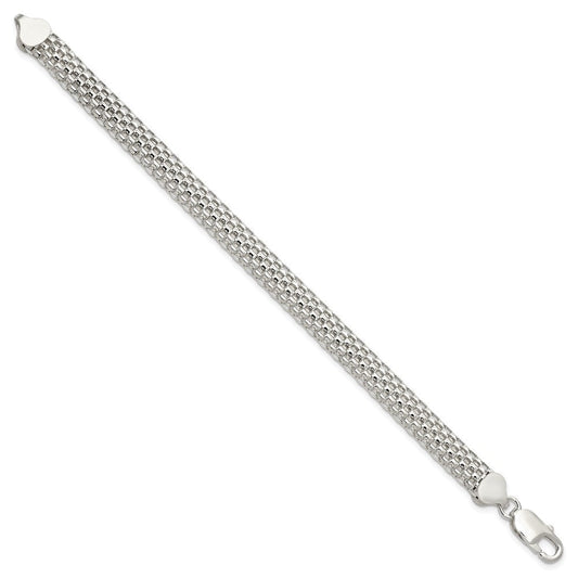 Sterling Silver 8mm Mesh Bracelet QG2571-7