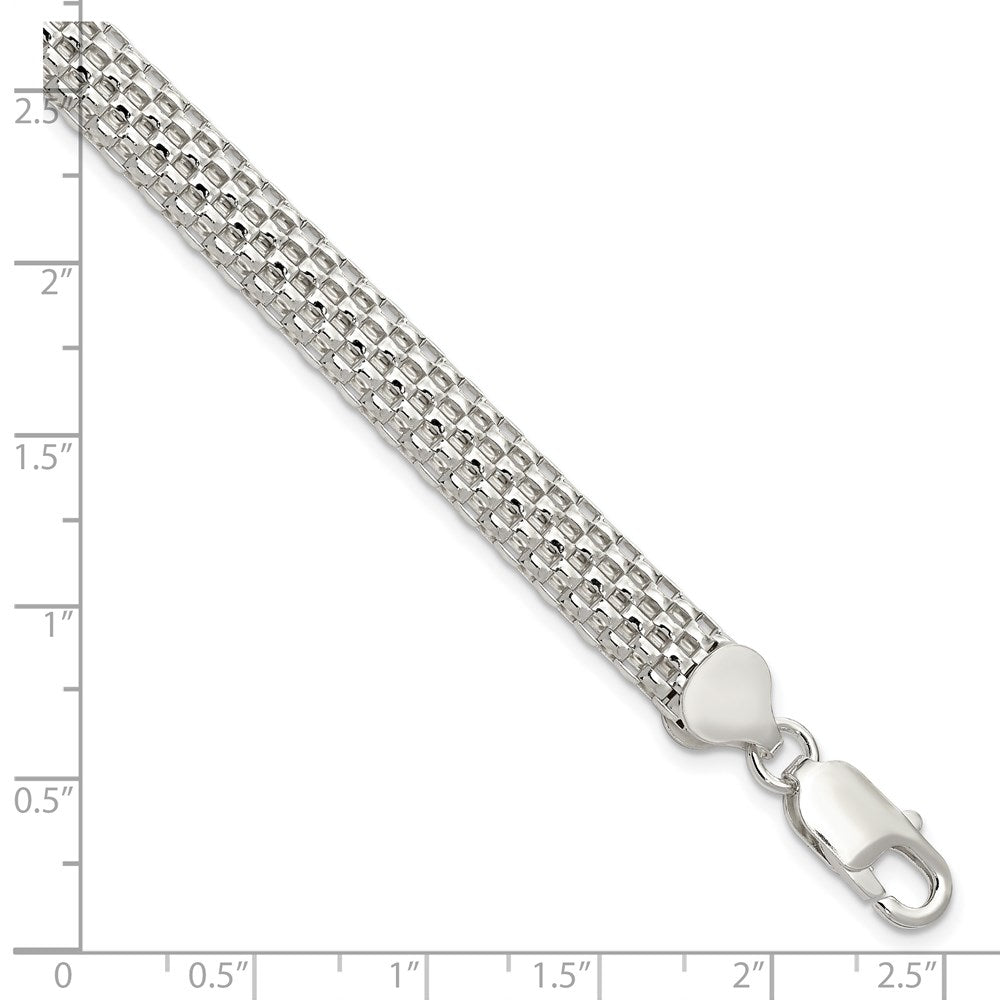 Sterling Silver 8mm Mesh Bracelet QG2571-7