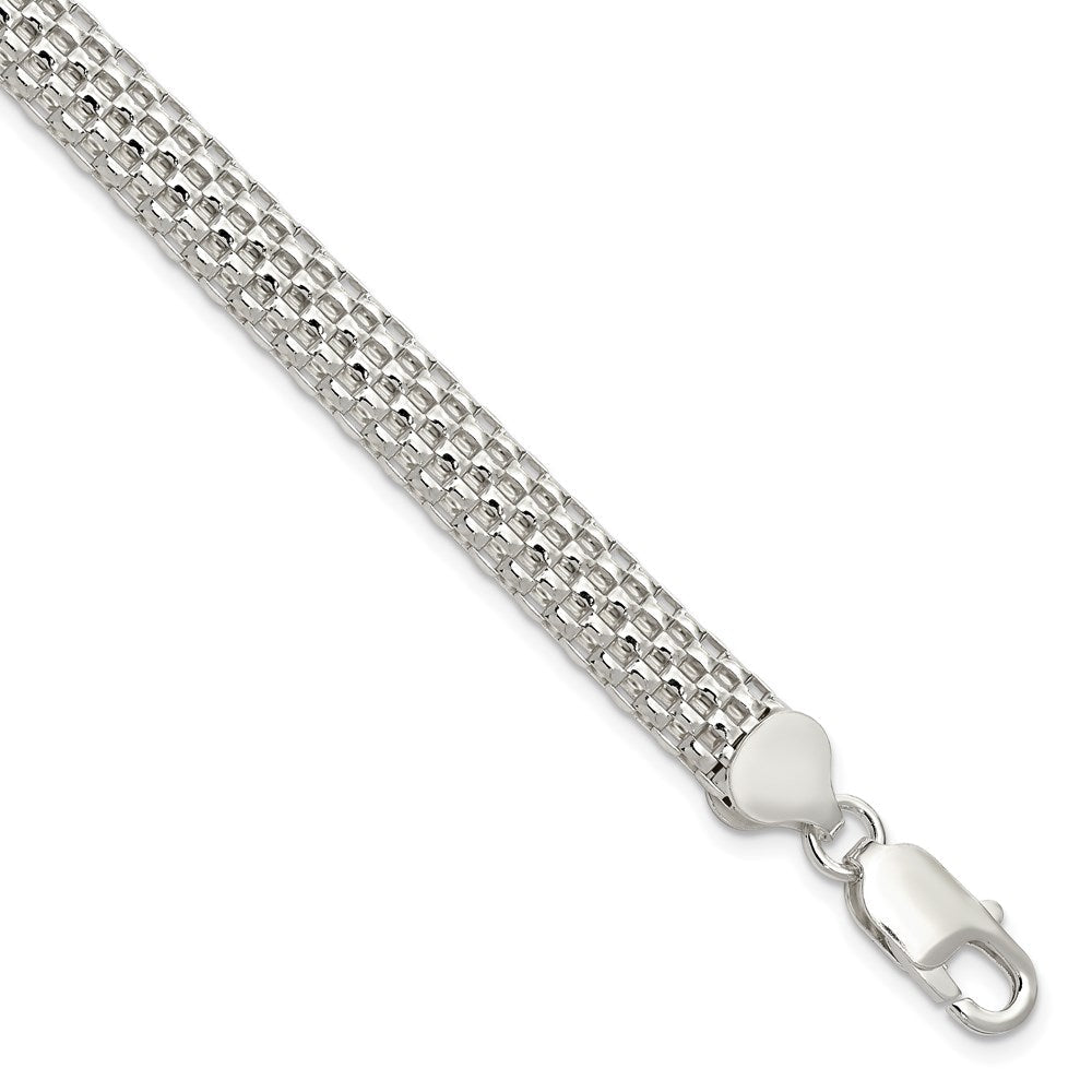 Sterling Silver 8mm Mesh Bracelet QG2571-7