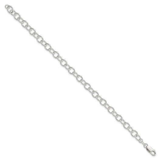 Sterling Silver Polished Fancy Link Bracelet QG3078-7.5