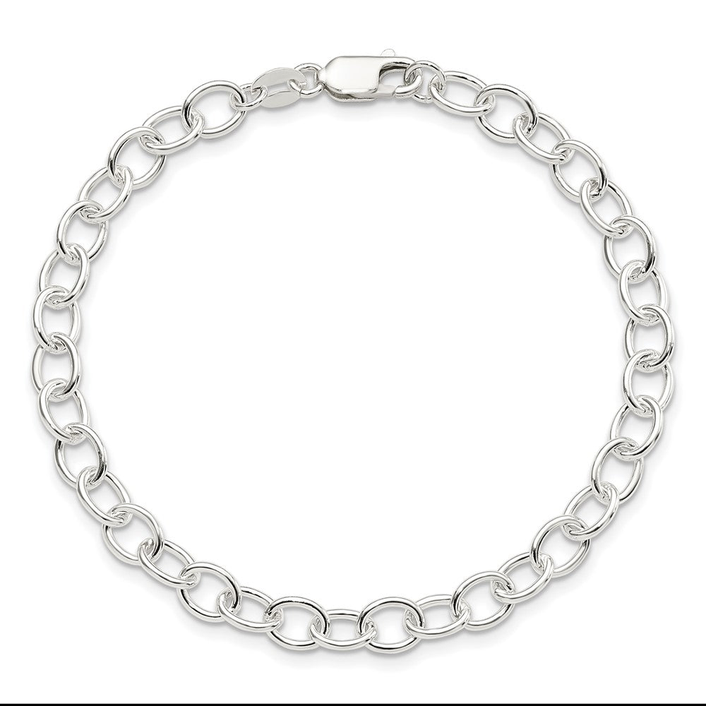 Sterling Silver Polished Fancy Link Bracelet QG3078-7.5