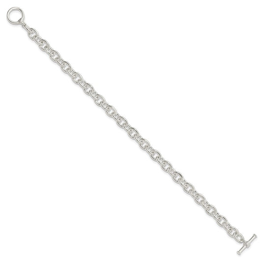 Sterling Silver Toggle Link Bracelet QG3079-7.5