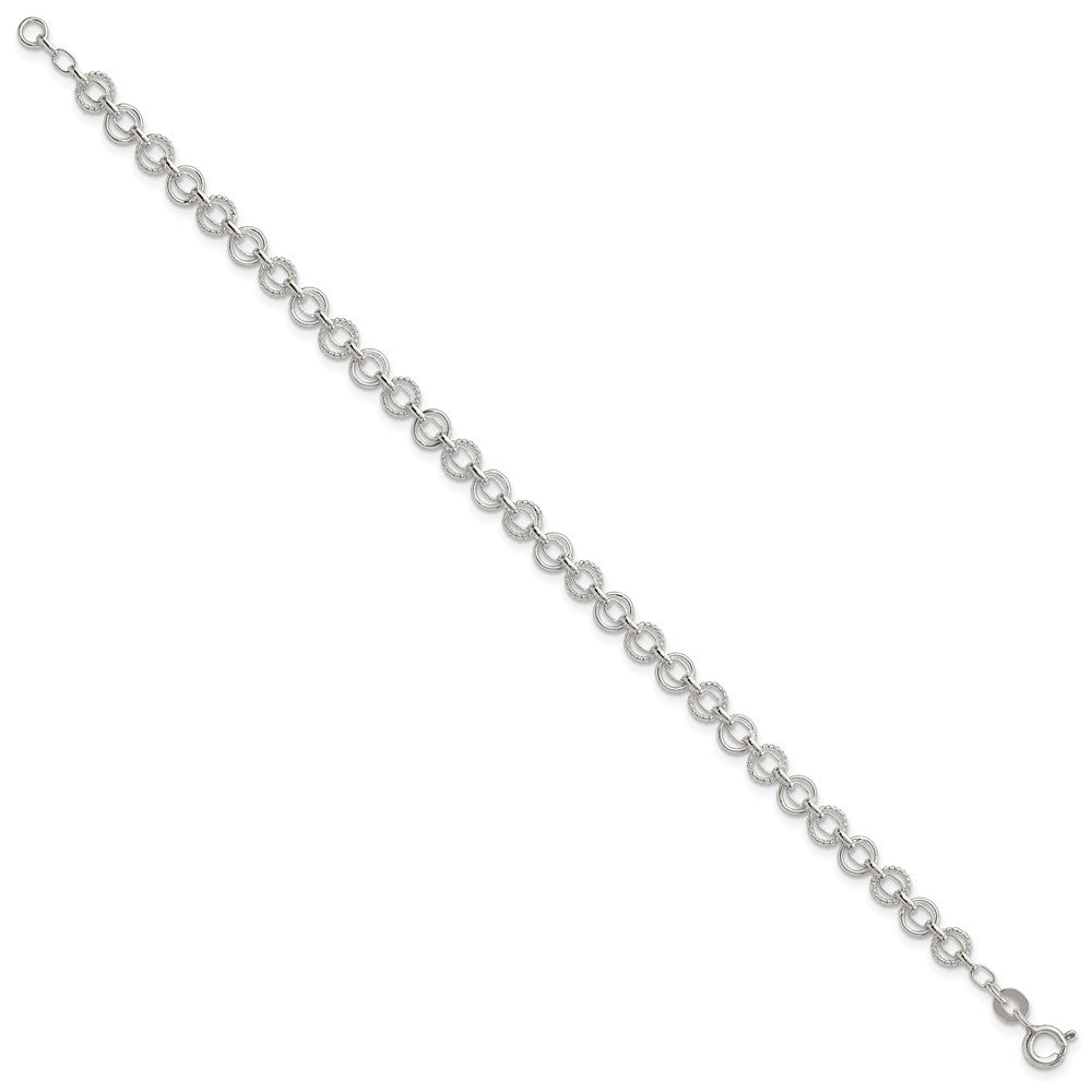 Sterling Silver 5mm Fancy Link Bracelet QG3245-7.25