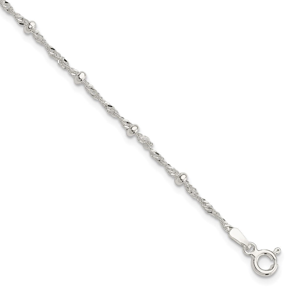 Sterling Silver with 1in Ext Fancy Bracelet QG3296-7