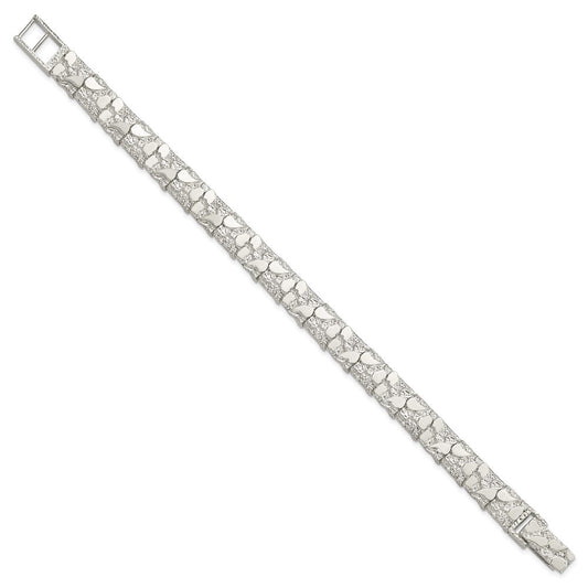 Sterling Silver 9mm Nugget Bracelet QG3323-8