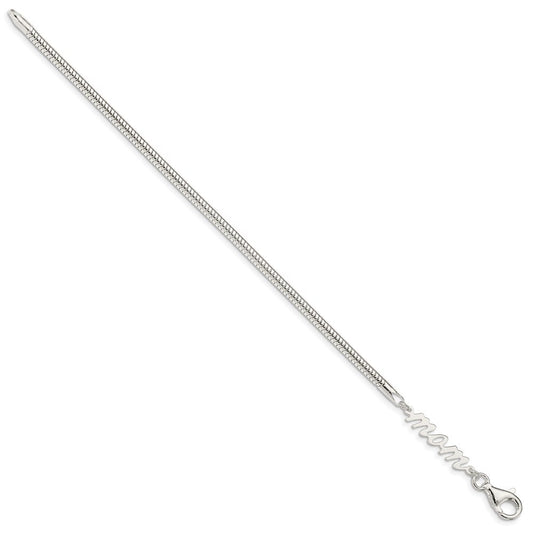 Sterling Silver MOM Bracelet QG3582-7.5