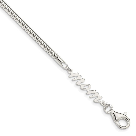 Sterling Silver MOM Bracelet QG3582-7.5