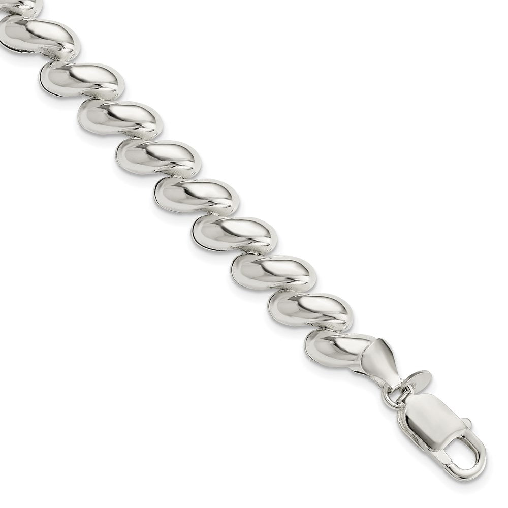 Sterling Silver Fancy Polished San Marco Bracelet QG3598-7.5