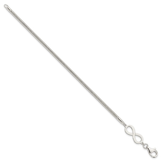 Sterling Silver Infinity Symbol Bracelet QG3814-7.5