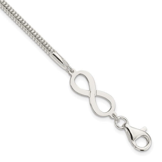Sterling Silver Infinity Symbol Bracelet QG3814-7.5