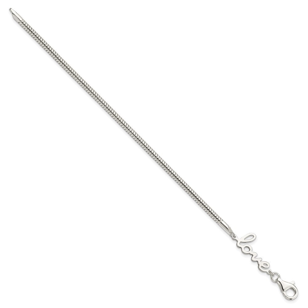 Sterling Silver LOVE Bracelet QG3957-7.5