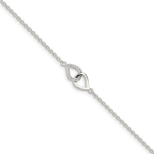 Sterling Silver CZ Bracelet QG4888-7
