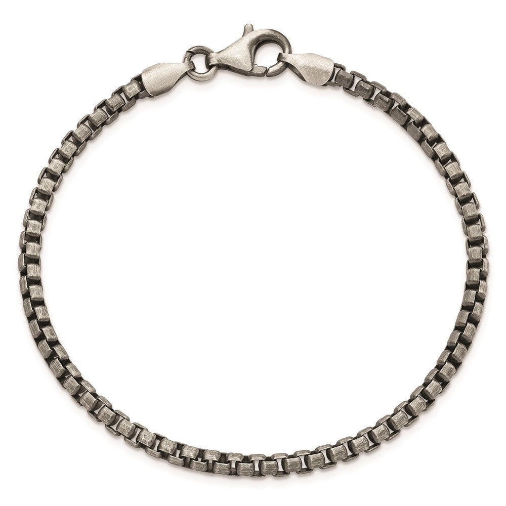 Sterling Silver Antiqued Brushed Bracelet QG5724-8