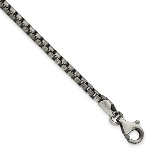 Sterling Silver Antiqued Brushed Bracelet QG5724-8