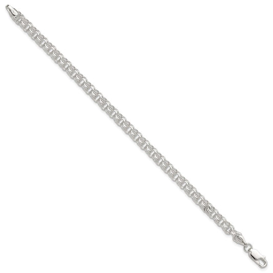 Sterling Silver Polished 5mm Triple Rolo Charm Bracelet QG5830-7