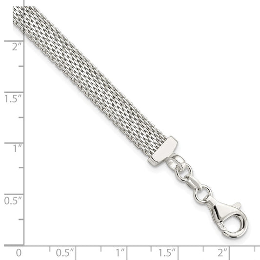 Sterling Silver D/C Reversible Bracelet QG5864-7.5