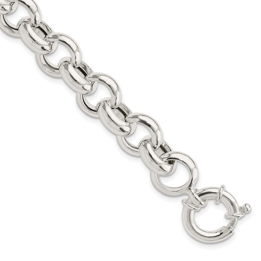 Sterling Silver Polished Fancy Link Bracelet QG5964-8